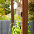Nylex 150mm Rain Gauge, Clear Plastic, Wall or Fence Mount, 1mm Graduations