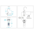 Billi Home FT still filtered water round slimline dispenser - gun metal grey finish, 6 star WELS - 911000RGM