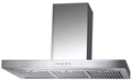 Smeg 90cm Canopy Rangehood - Stainless Steel, 900m³/h, Stainless Steel Filters, Push Buttons - SA980CXA