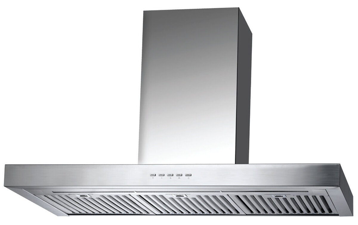 Smeg 90cm Canopy Rangehood - Stainless Steel, 900m³/h, Stainless Steel Filters, Push Buttons - SA980CXA