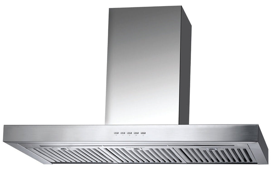 Smeg 90cm Canopy Rangehood - Stainless Steel, 900m³/h, Stainless Steel Filters, Push Buttons - SA980CXA