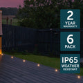 Brilliant 12V Valla Stainless Steel LED Deck Light Kit, 6 Globe, Outdoor 20024/16