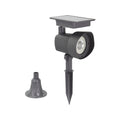 Luxzone 35cm Aluminium LED Solar Spot Light 120 Lumens Grey Outdoor QWASSP23002
