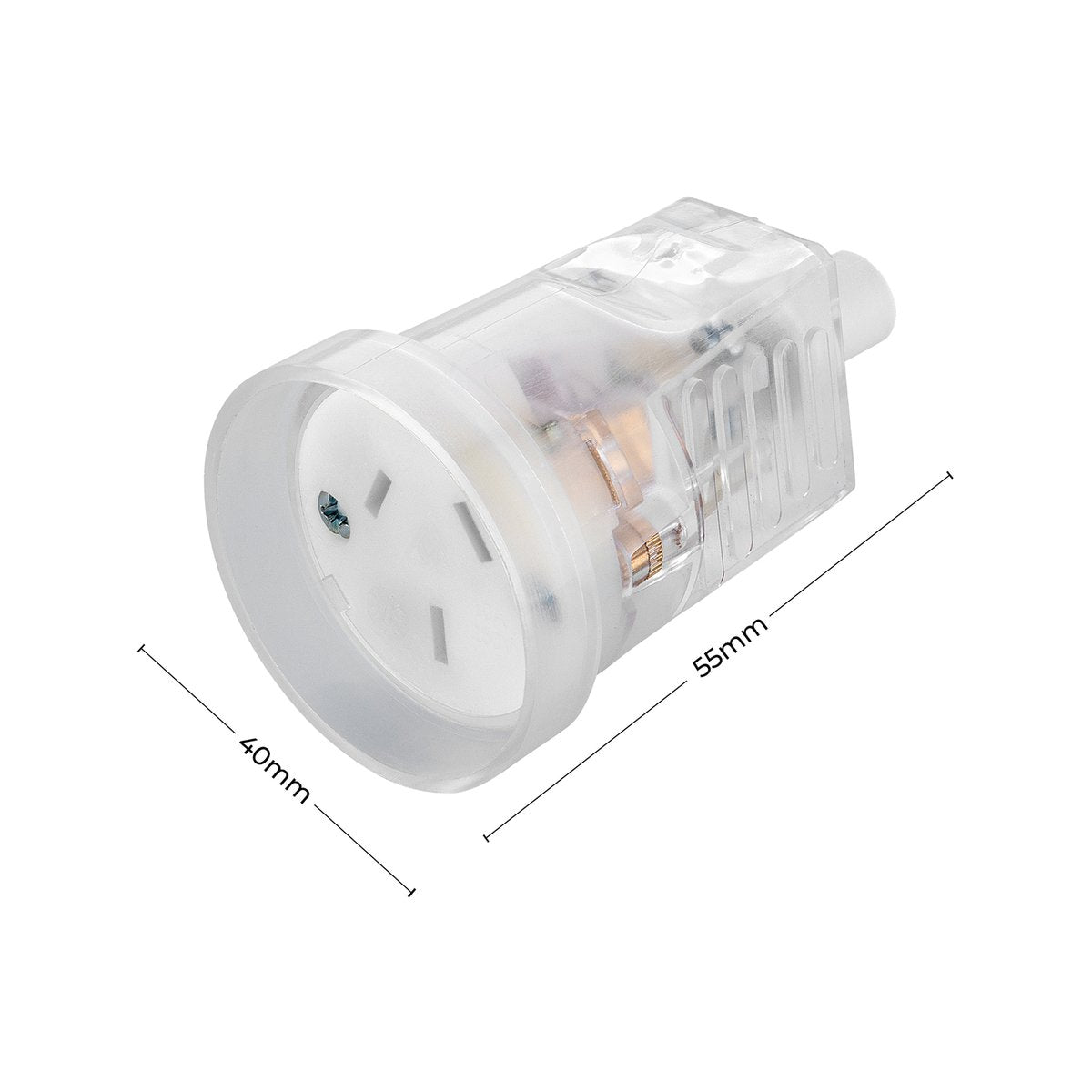 Deta Heavy Duty Rewireable Socket - 10A - Plastic - Rear Entry - SuperSaverAU - view 3