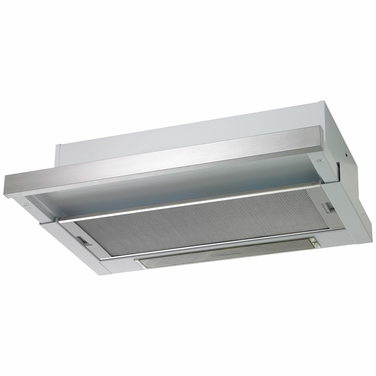 Chef 60cm Slideout Rangehood - 200m³/h, 2 Fan Speeds - White Cabinet, Stainless Steel Fascia - CRR612SB