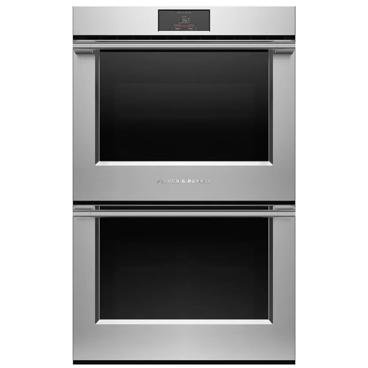 Fisher & Paykel Series 9 76cm Professional Pyrolytic Built-In Double Oven - 230L Stainless Steel - OB76DPPTX1