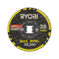 Ryobi Rotary Twist Lock Cutting Disc 5 Pack - 38mm - Fine Cuts - Metal & Plastic - SuperSaverAU - view 3