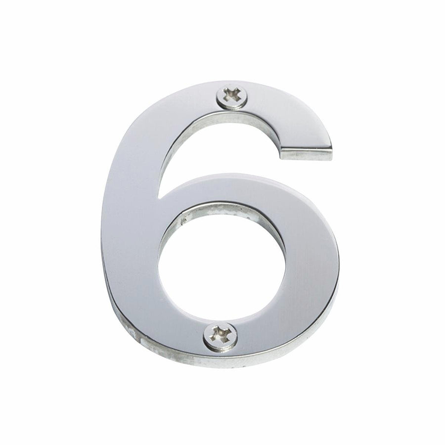 Sandleford Stainless Steel House Number 6 - 60mm Brushed Finish - SuperSaverAU - view 1