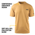 DeWALT Typhoon Crew Neck Work T-Shirt - Clay, Size L, Cotton/Polyester