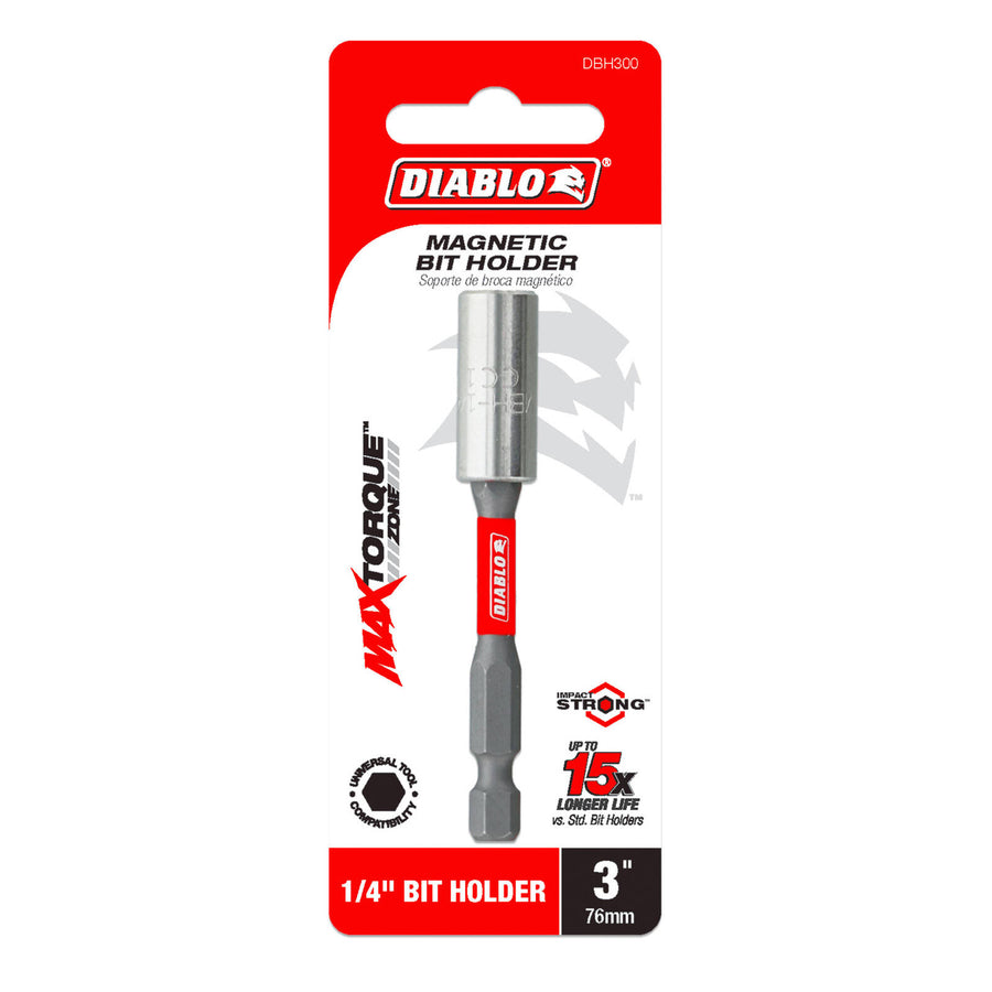 Diablo 3 inch Magnetic Drive Bit Holder for Impact and Drill Drivers