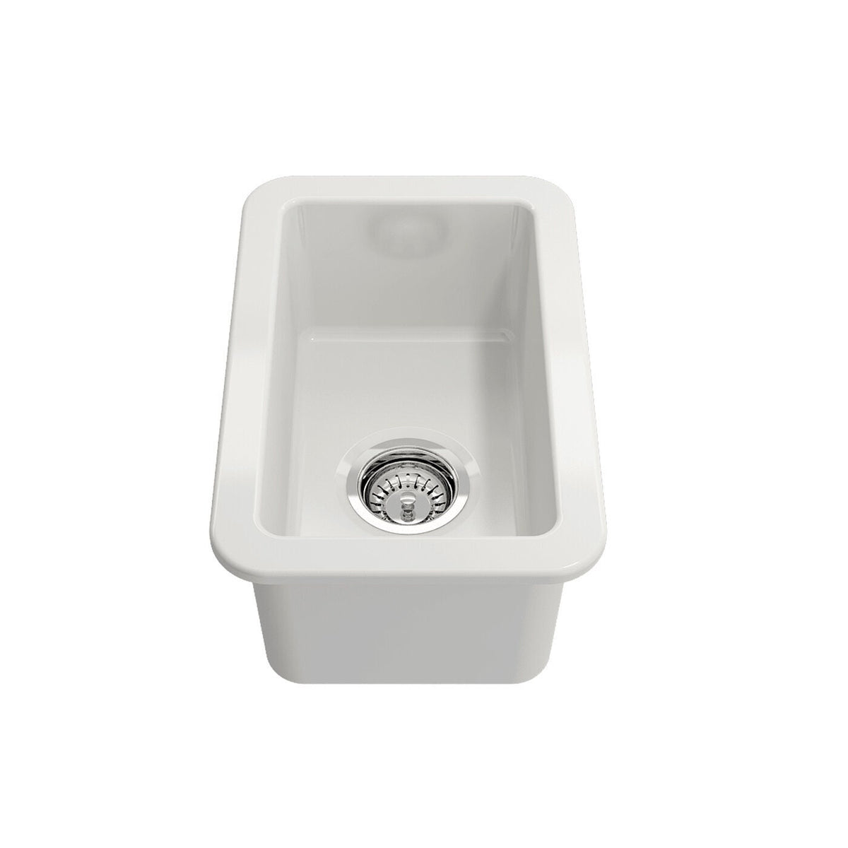 Turner Hastings Cuisine 30 single bowl fine fireclay sink - 17L, top mount or undermount, white gloss - CU30FS