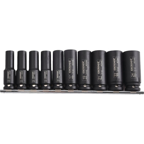 Kincrome Deep Impact Socket Set - 10 Piece - Chrome Molybdenum - Rust Resistant - SuperSaverAU - view 1