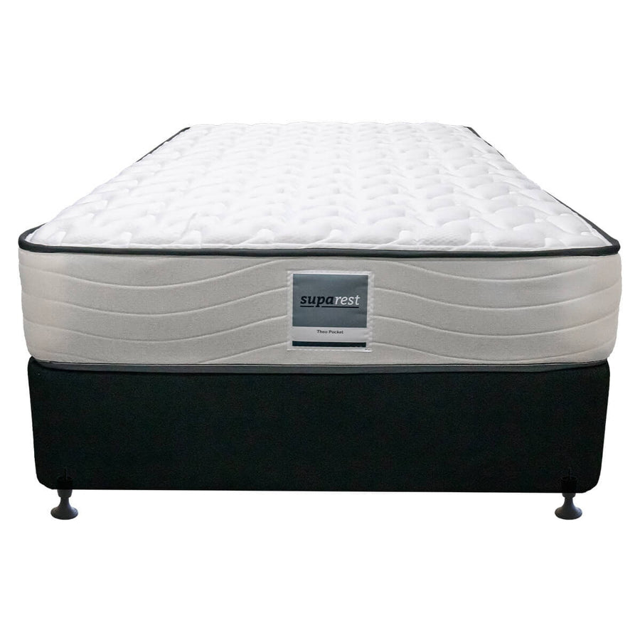 Supa Rest Theo Pocket Medium Queen Mattress - Stretch Knit Fabric - Conforma Coil Support - SUPTHEMQUE