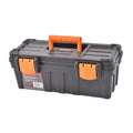 Craftright 330mm Polypropylene Tool Box, Lift-Out Tray, Lockable, Black and Orange