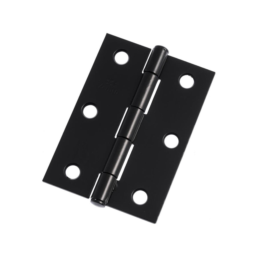 Lane Butt Hinge - 85mm - Steel - Matte Black Finish - 2 Pack - SuperSaverAU - view 1