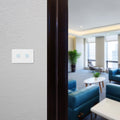 Deta Touch Activated Light Switch - 2 Gang - Polycarbonate - Gloss White - SuperSaverAU - view 3