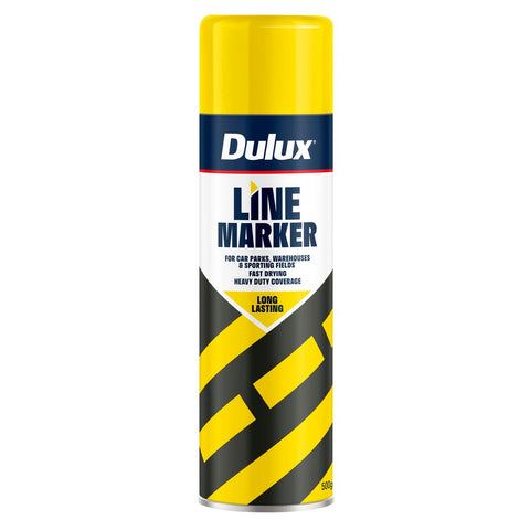 Dulux Spray Line Marker 500g - Yellow - High-Visibility - Quick-Drying - SuperSaverAU - view 1