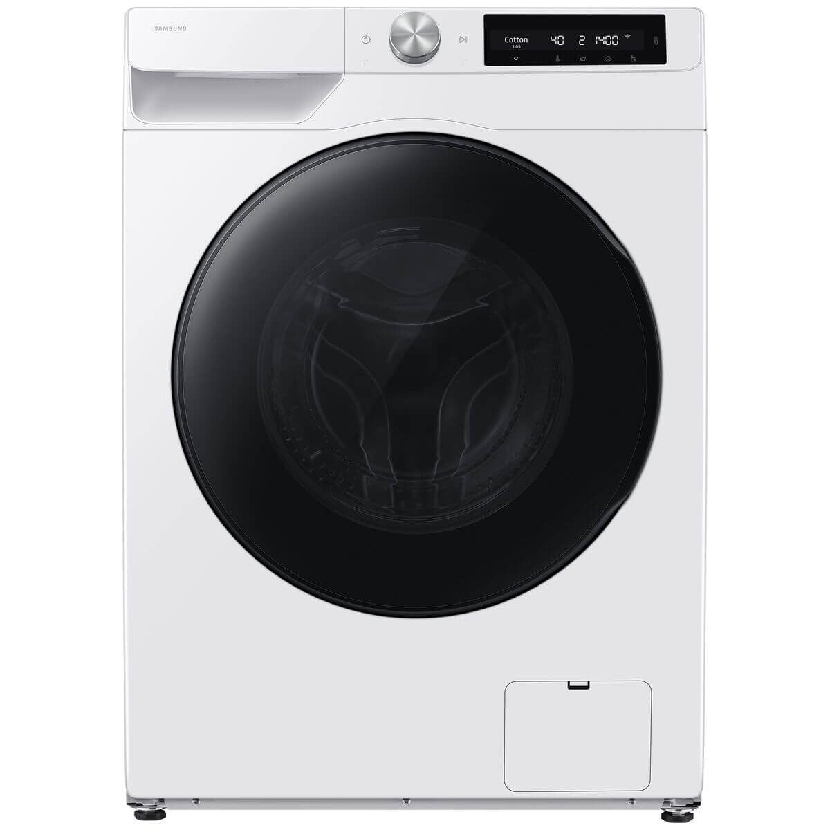 Samsung 9kg/6kg Washer Dryer Combo - AI Wash, Super Speed, Hygiene Steam, White - WD90HG6U94BE