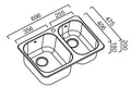 Abey NuQueen 1 and 3/4 Bowl Topmount Sink Pack - Drain Tray, Cutting Board and Kitchen Mixer - Q180T