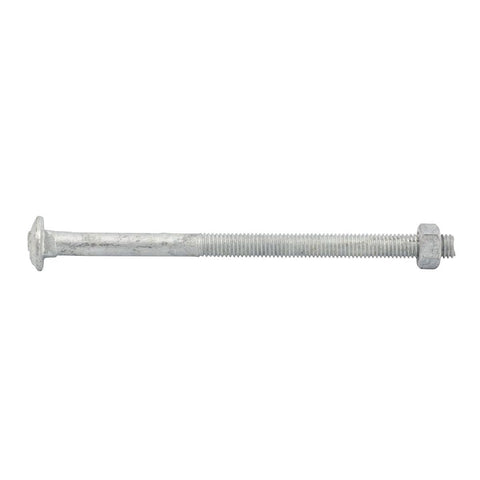 Zenith M8 x 130mm Hot Dipped Galvanised Cup Head Bolt and Nut - SuperSaverAU - view 1