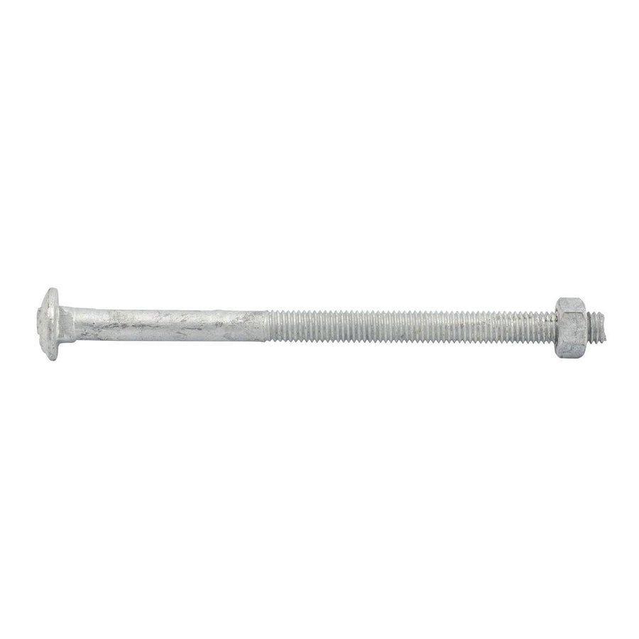 Zenith M8 x 130mm Hot Dipped Galvanised Cup Head Bolt and Nut - SuperSaverAU - view 1