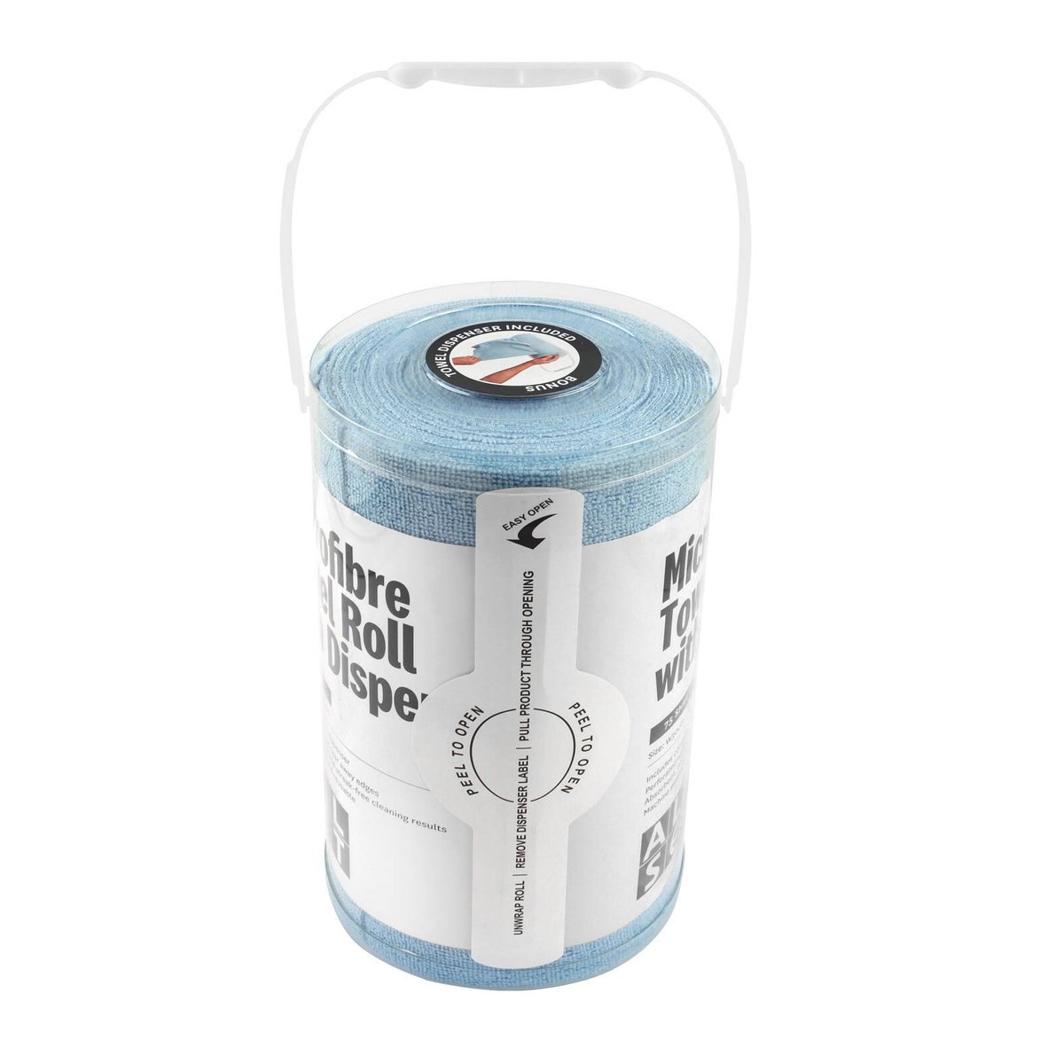 All Set Microfiber Towel Roll - 30 x 30cm - Blue - 75 Pack - Highly Absorbent - SuperSaverAU - view 3