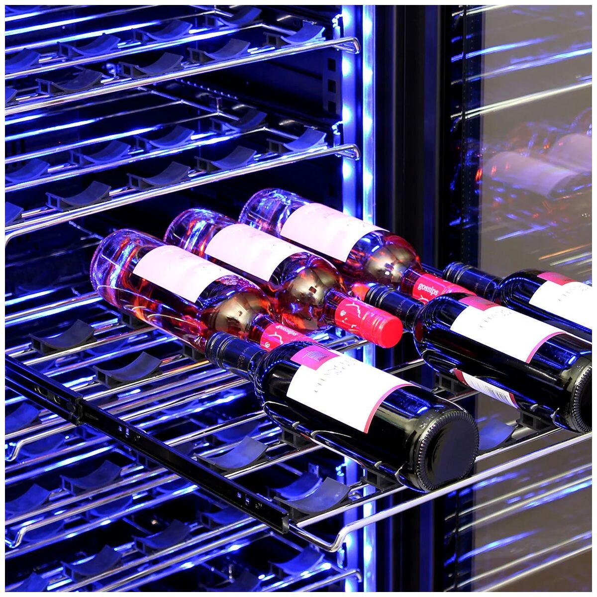 Schmick Upright Dual Zone Glass Door Wine Refrigerator - Stainless Steel - Front Venting - BD425D