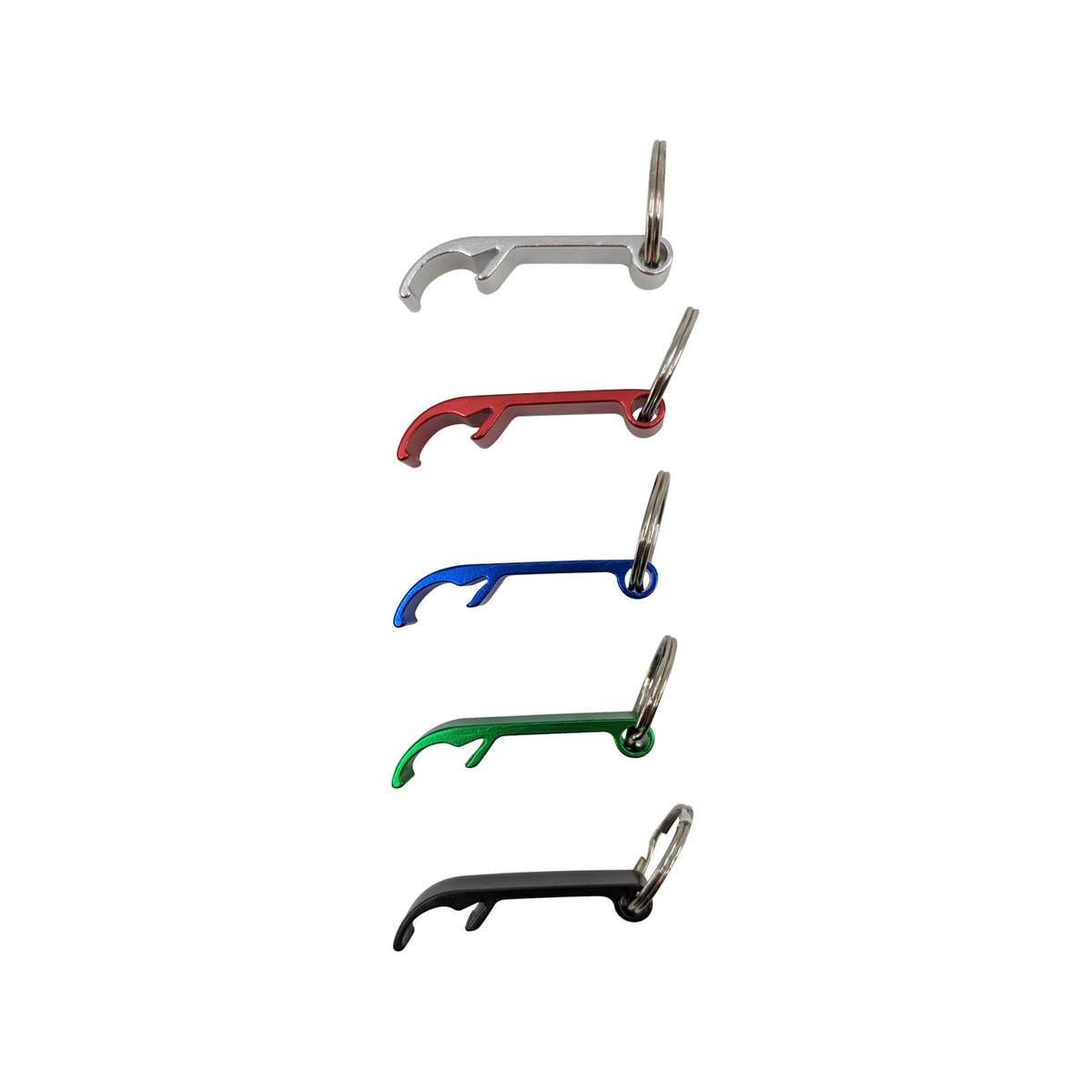 Key Essentials Key Ring Bottle Opener - 55mm - Steel - Assorted Colours - SuperSaverAU - view 2