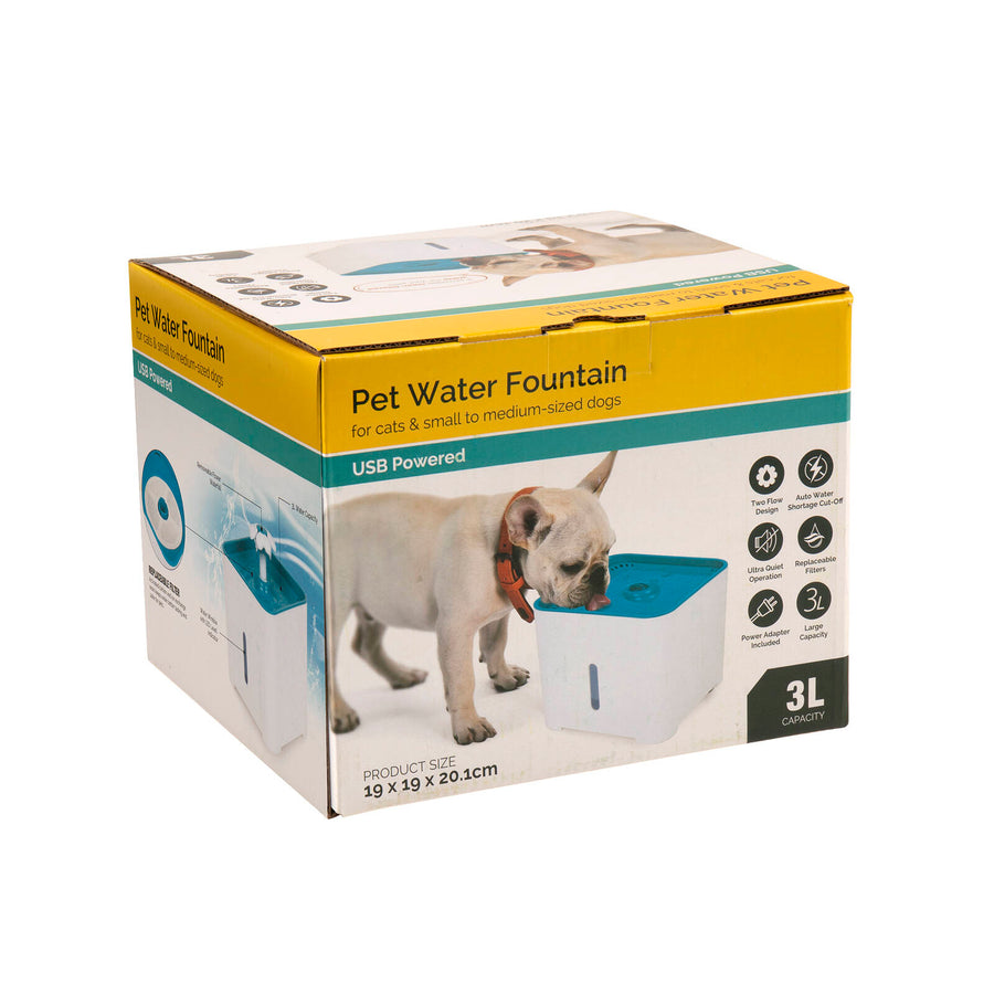 DATS 3L Automatic Pet Water Fountain for Cats and Dogs