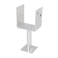 Pryda Full Stirrup Post Anchor 130 x 100mm - M10 - Galvanised Steel - Termite Protection - SuperSaverAU - view 2
