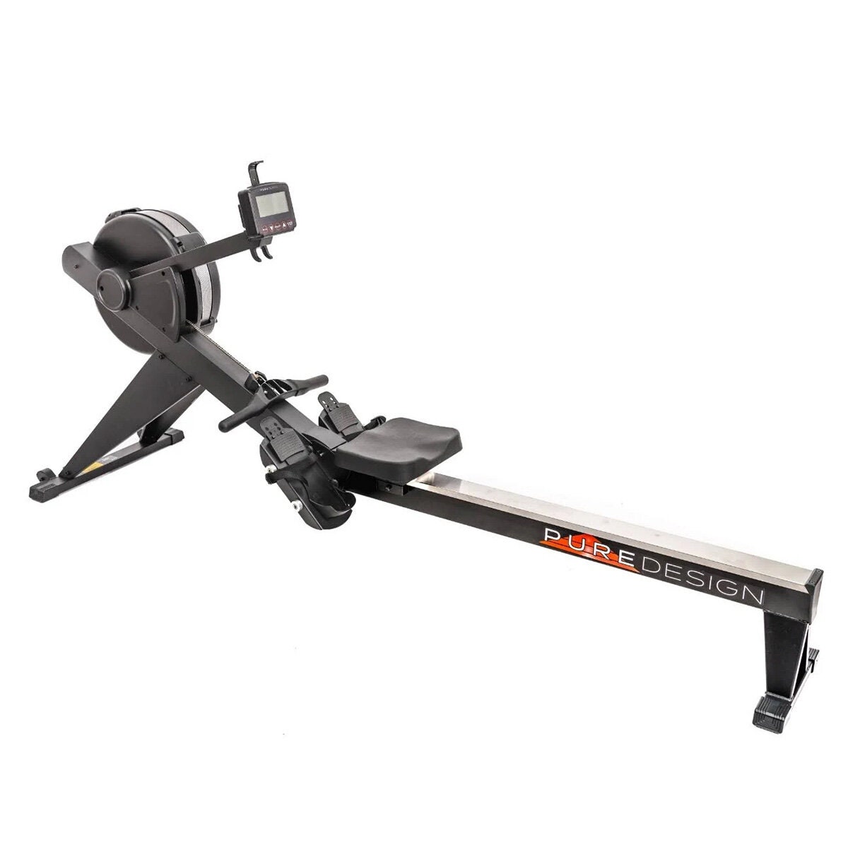 Pure Design PR10S variable resistance air rower - black finish - 46kg - PD-PR10S