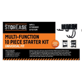 Storease 10 Piece Wall Storage System - 200mm x 430mm - Black - Durable Metal - SuperSaverAU - view 2