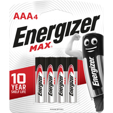 Energizer Max AAA Alkaline Battery - 4 Pack