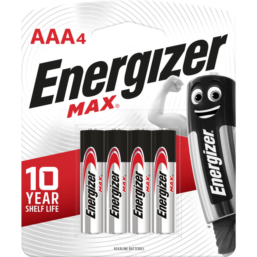 Energizer Max AAA Alkaline Battery - 4 Pack