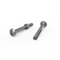 Zenith M16 x 150mm Hot Dip Galvanised Cup Head Bolt & Nut - 4.6 Grade Steel
