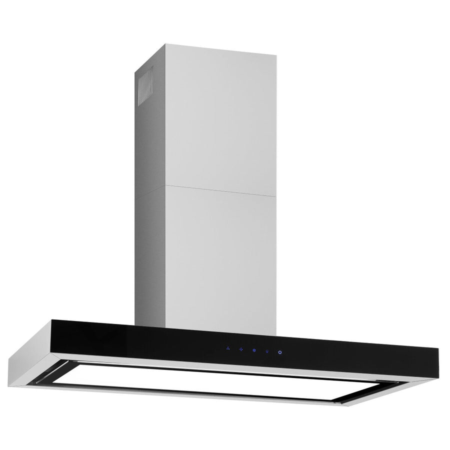 Glem Gas Quiet Air 90cm canopy rangehood - stainless steel, off-board motor, shadow-proof LED - GQA90TBLED