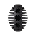Gladiator Rugby Dog Toy - 10cm - Black - Durable Natural Rubber - Dental Care - SuperSaverAU - view 1