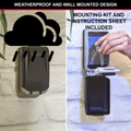 Master Lock Wall Mounted Key Safe - Light Up - 72mm Steel - Durable - SuperSaverAU - view 3