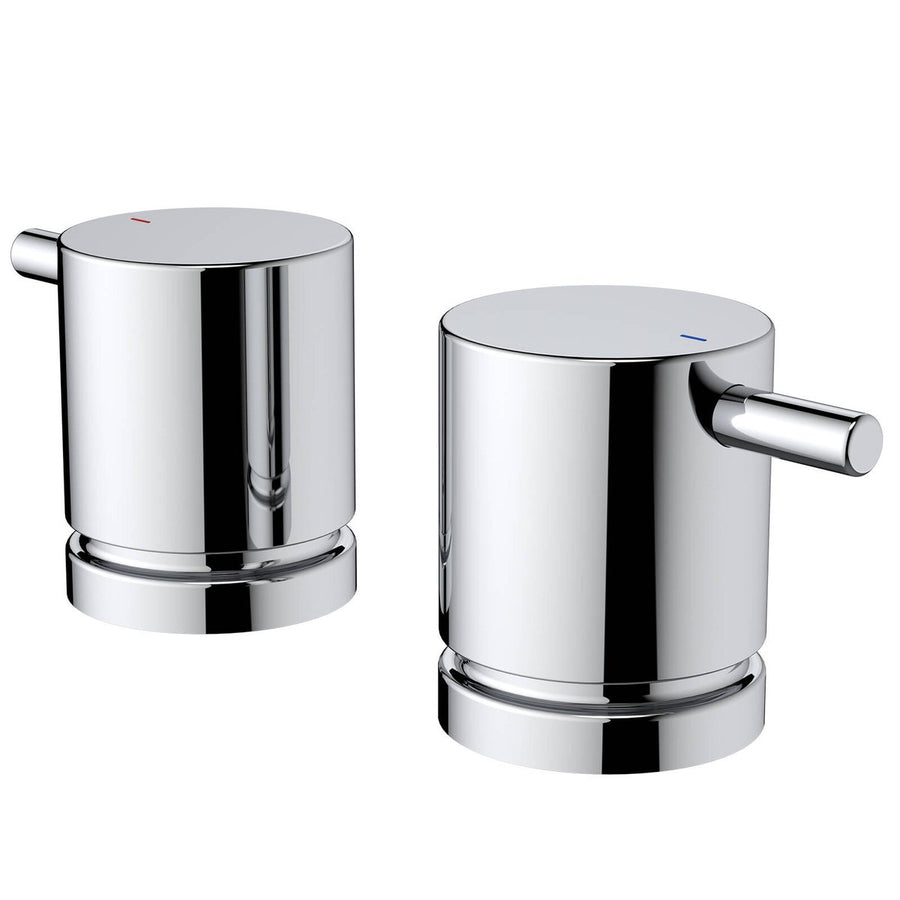 Caroma Luna Lever Basin Top Assemblies - 44mm x 54mm - Chrome - Lead-Free Brass - SuperSaverAU - view 1