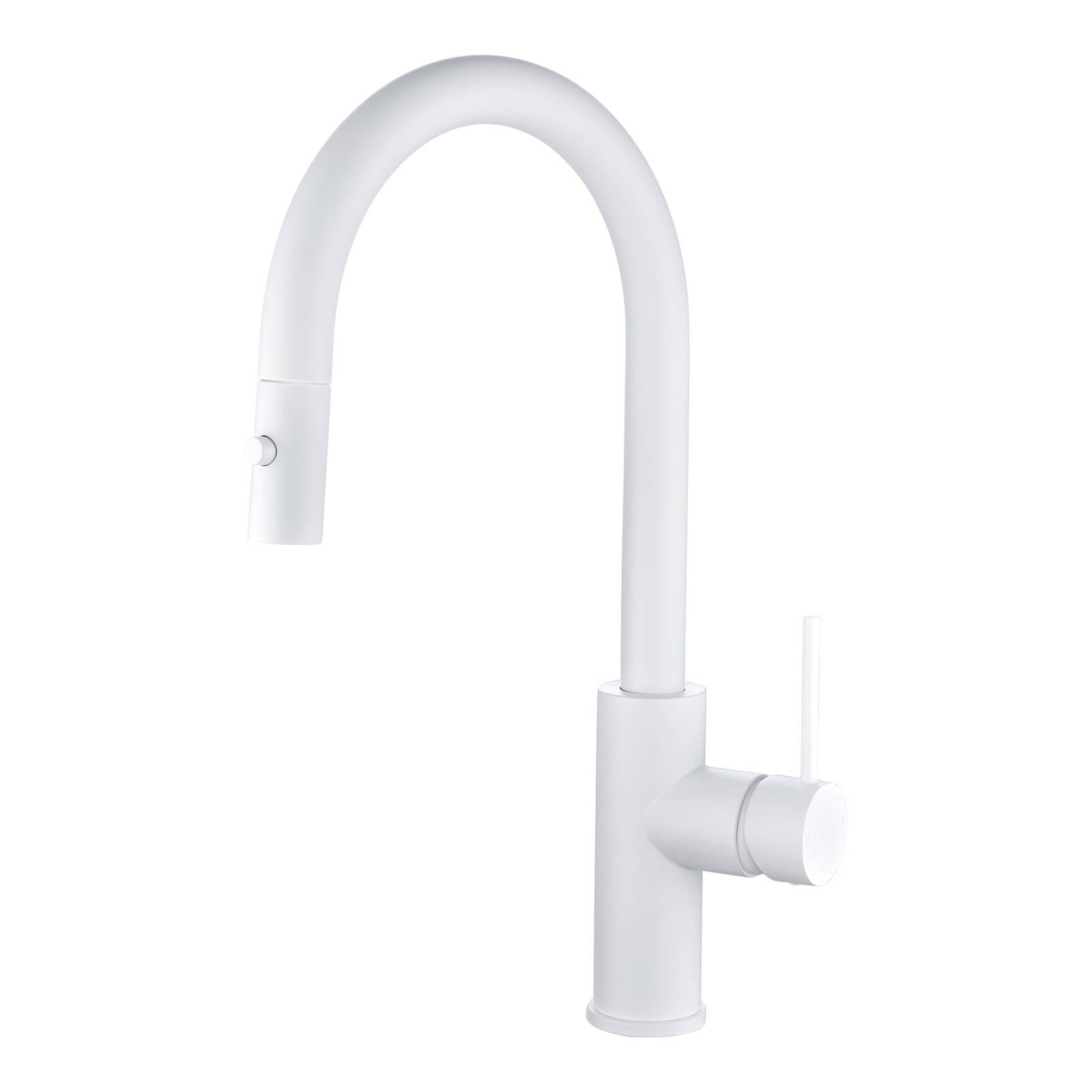Mondella Resonance 35mm White Side Lever Multi-Function Sink Mixer, 6L/min 5 Star WELS Stainless Steel