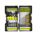 Ryobi 50 Piece Impact Drill and Drive Set - 225.4mm x 53mm x 254mm - Impact Absorption - SuperSaverAU - view 2