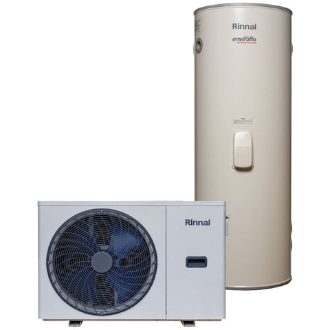 Rinnai Enviroflo S Split 315L Heat Pump Hot Water System - Wi-Fi, Quiet 45dB(A) Operation - KSHP315M24L70