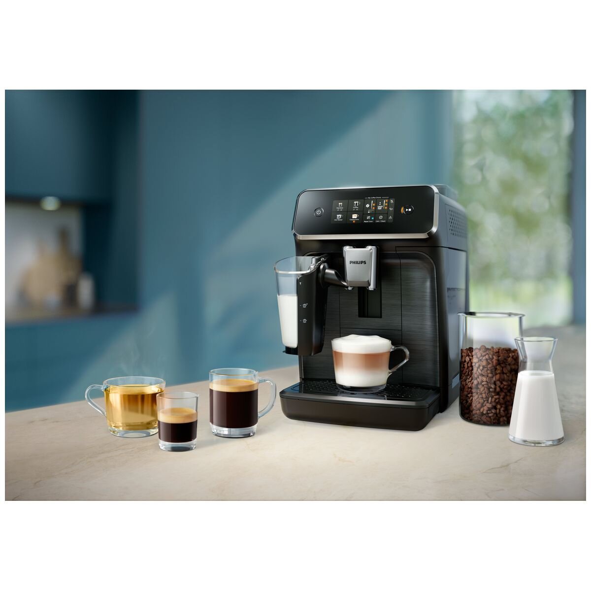 Philips 2300 Series Fully Automatic Espresso Machine - LatteGo Milk System, SilentBrew - EP2331-30