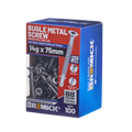 Bremick Metal Bugle Screw 14g x 75mm T40 B8 - Pack of 100 - Corrosion Resistant - SuperSaverAU - view 1