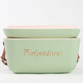 Polarbox Gold Logo 20L Cooler - Sage Finish - Thermal Insulation - Leather Strap - PLBG20S