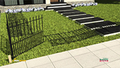 Peak 300mm Black No Dig Fencing Post Spike Steel Durable Easy Install - SuperSaverAU - view 2