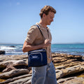 Esky 9 Can Soft Cooler Bag - Blue, Zip-Top with Front Pocket & Shoulder Strap