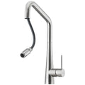 Oliveri Essente square gooseneck pull out mixer tap - 316 stainless steel - Stainless Steel - SS31675