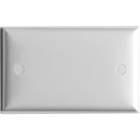 HPM Blank Coverplate - White - 114mm x 70mm - Plastic - Durable - SuperSaverAU - view 1