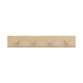 Mode 4 Key Rack - Timber Hooks on Pine Board - 4 Hooks - 245mm x 40mm x 38mm - SuperSaverAU - view 1